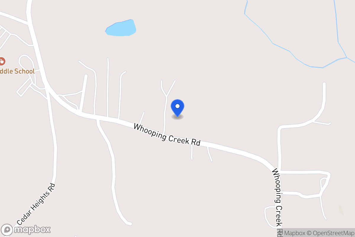Map of 368 Whooping Creek Rd