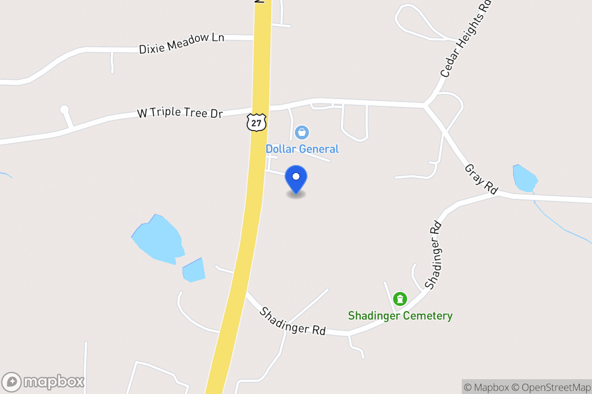 Map of 2382 S 27 Hwy