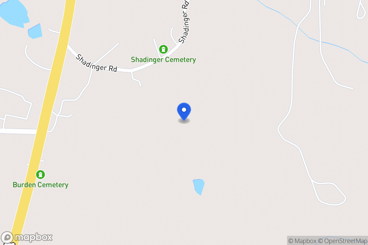 Map of Shadinger Rd