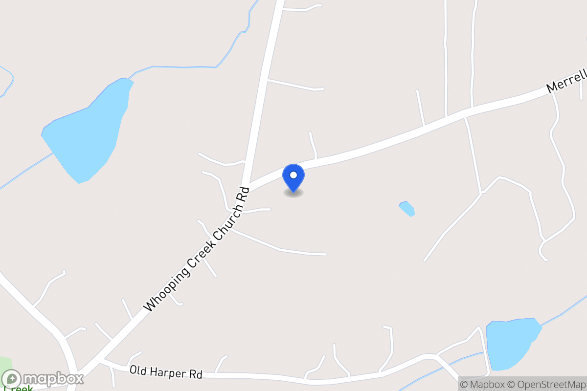 Map of 1098 Whooping Creek Church Rd