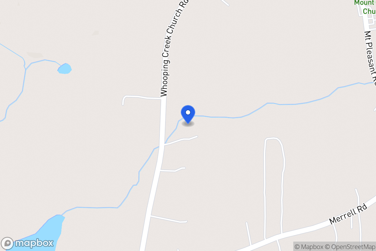 Map of 918 Whooping Creek Church Rd