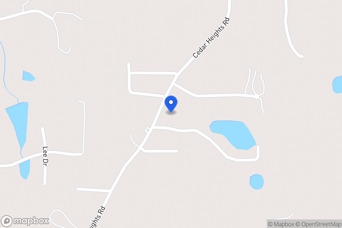 Map of 216 Cedar Heights Rd