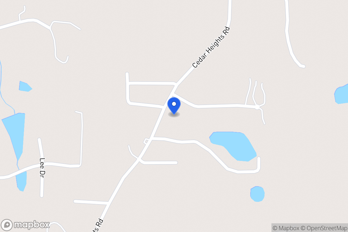 Map of 208 Cedar Heights Rd