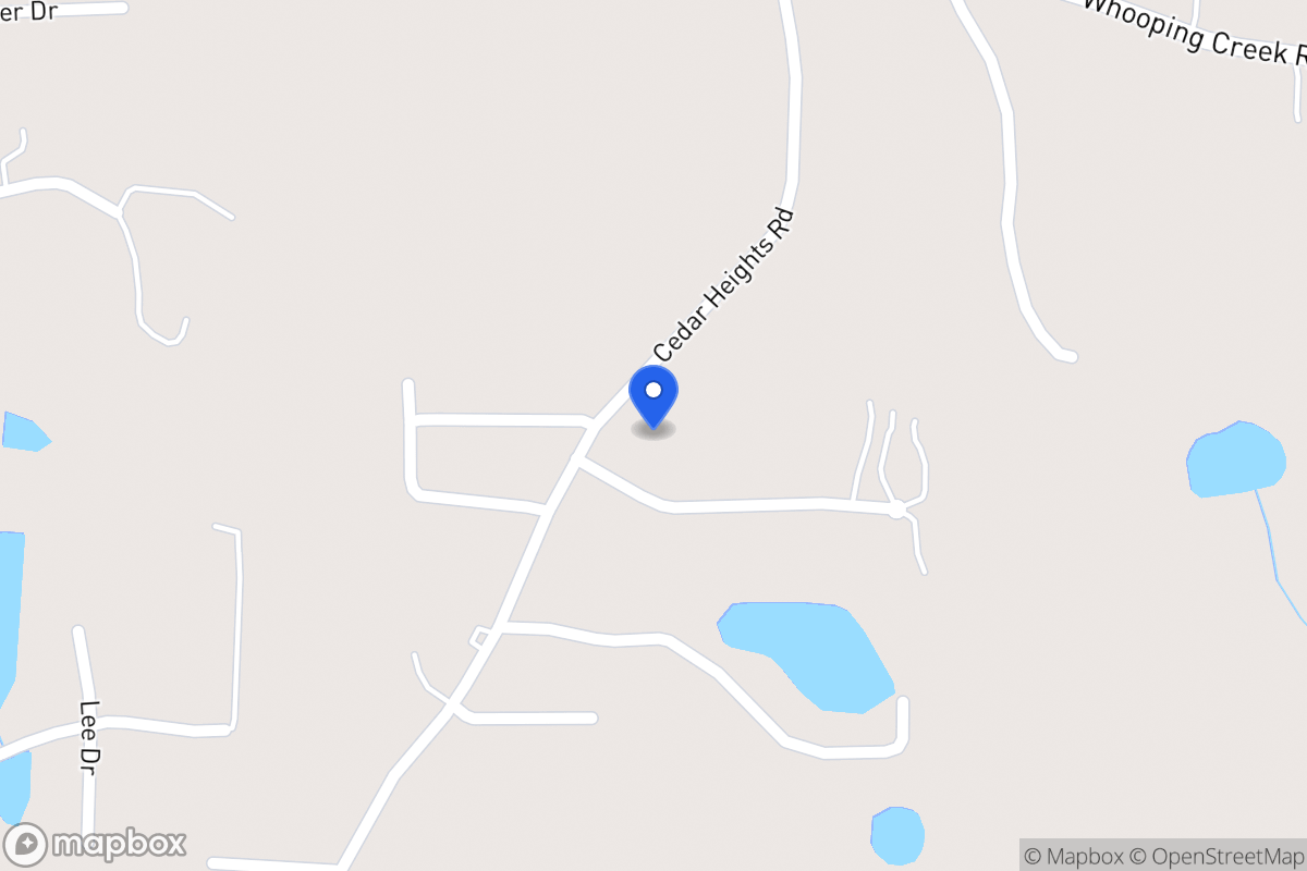Map of 184 Cedar Heights Rd