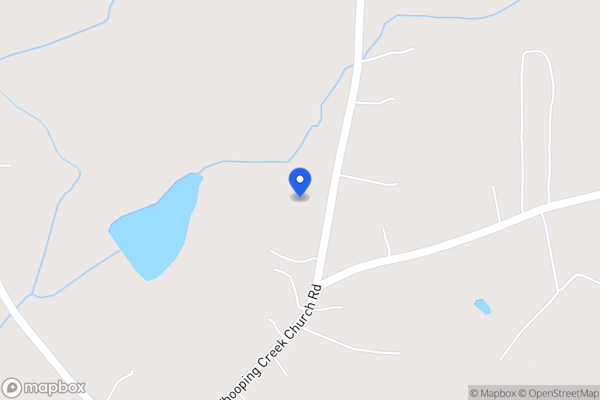 Map of 1031 Whooping Creek Church Rd
