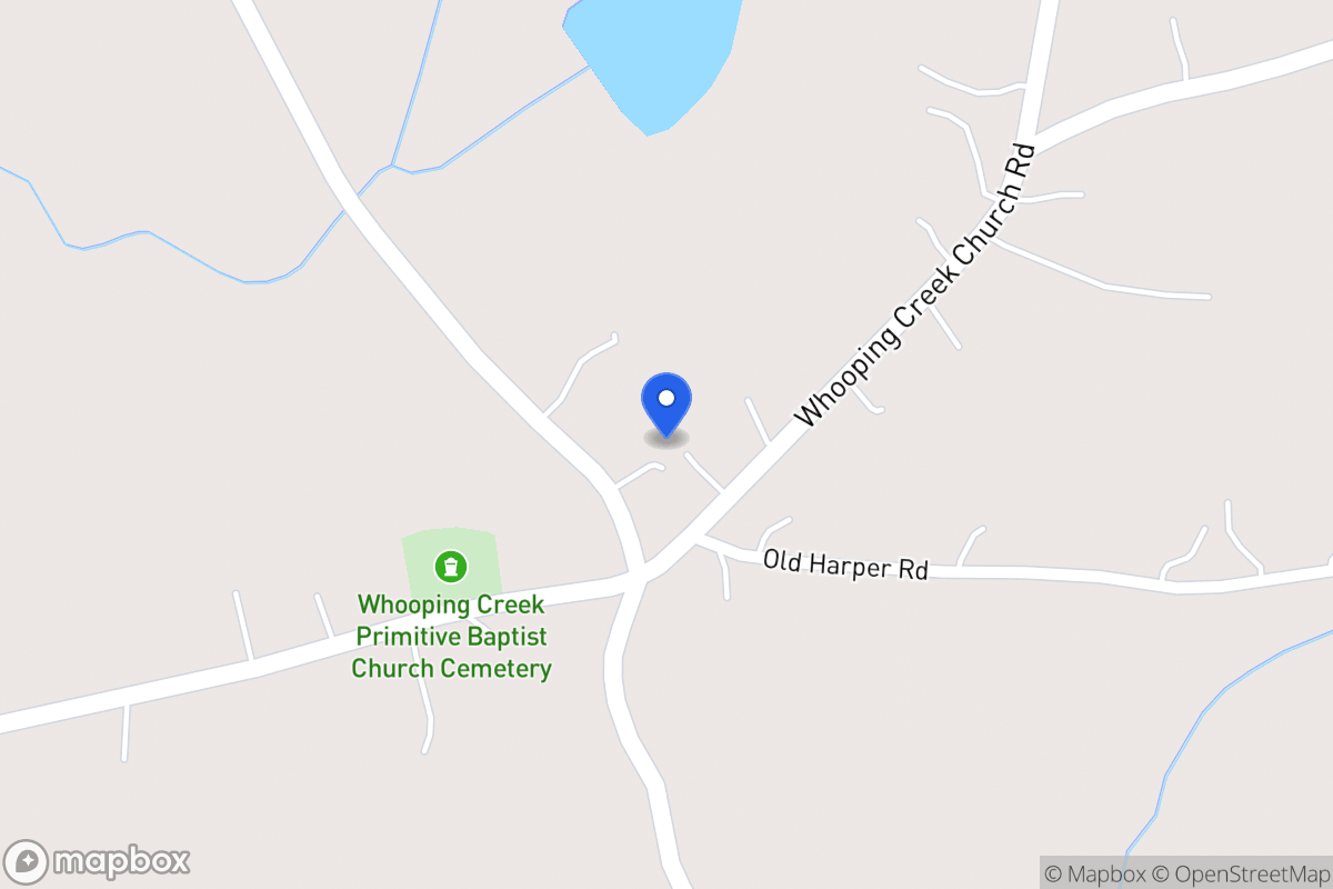 Map of 1211 Whooping Creek Church Rd