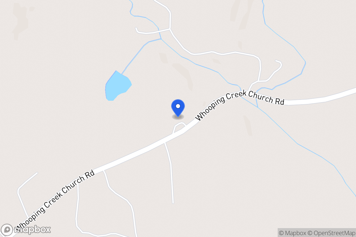Map of 1733 Whooping Creek Church Rd