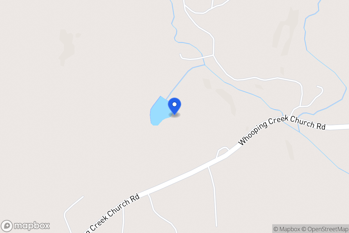 Map of 1685 Whooping Creek Church Rd