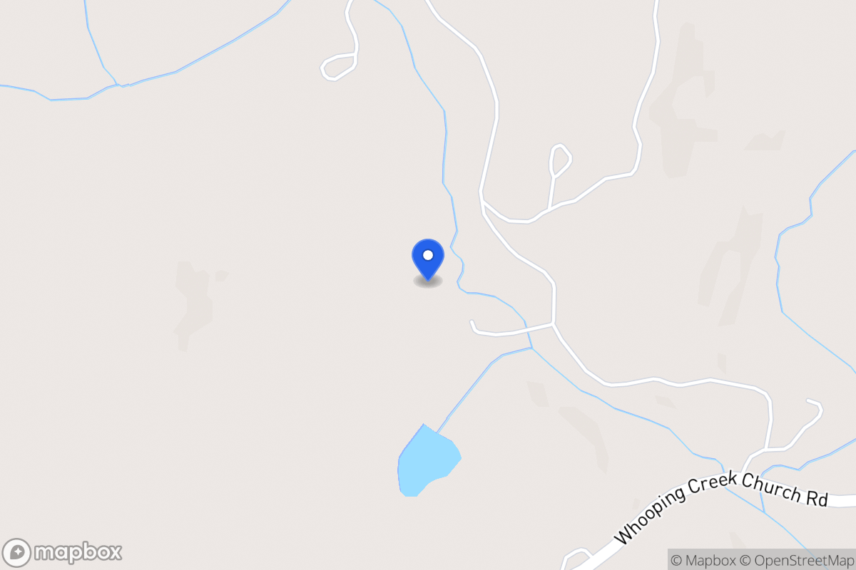 Map of 1661 Whooping Creek Church Rd