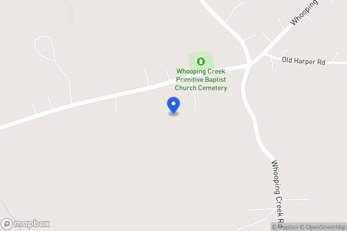 Map of 1326 Whooping Creek Church Rd