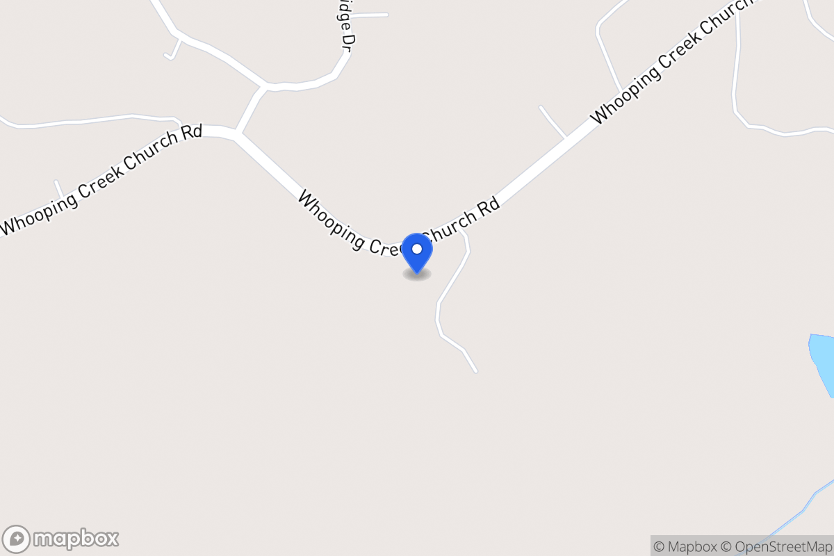 Map of 2056 Whooping Creek Church Rd