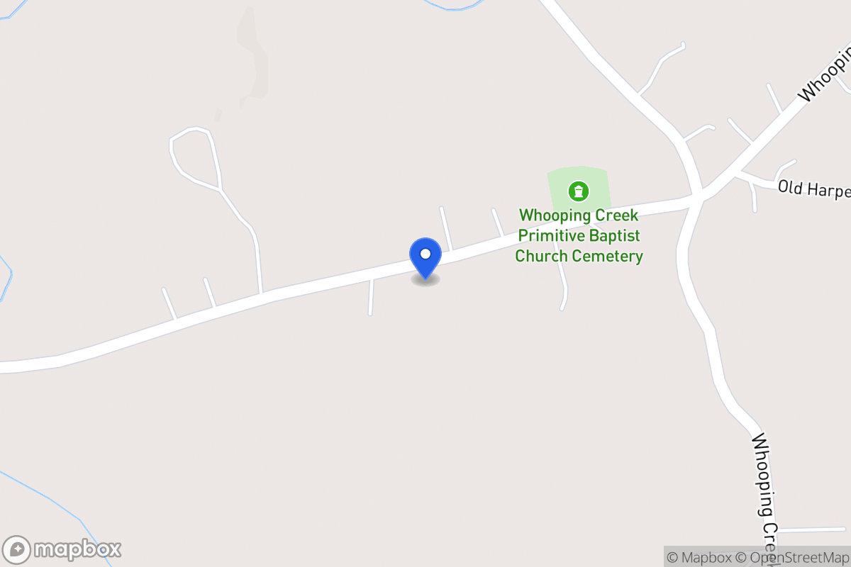 Map of 1378 Whooping Creek Church Rd