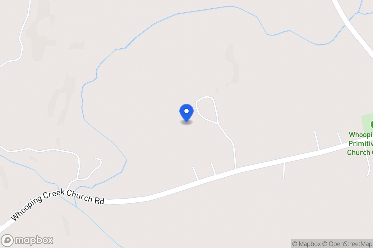 Map of 1515 Whooping Creek Church Rd