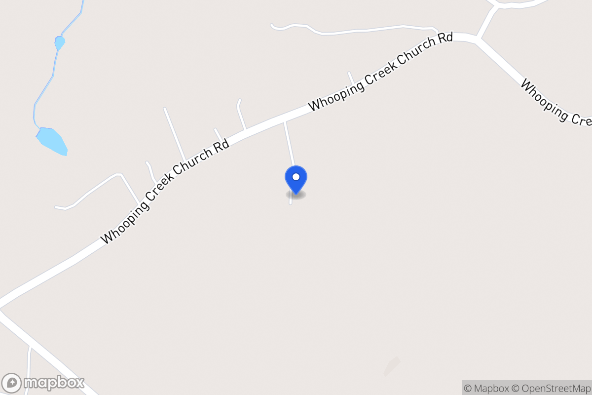 Map of 2300 Whooping Creek Church Rd