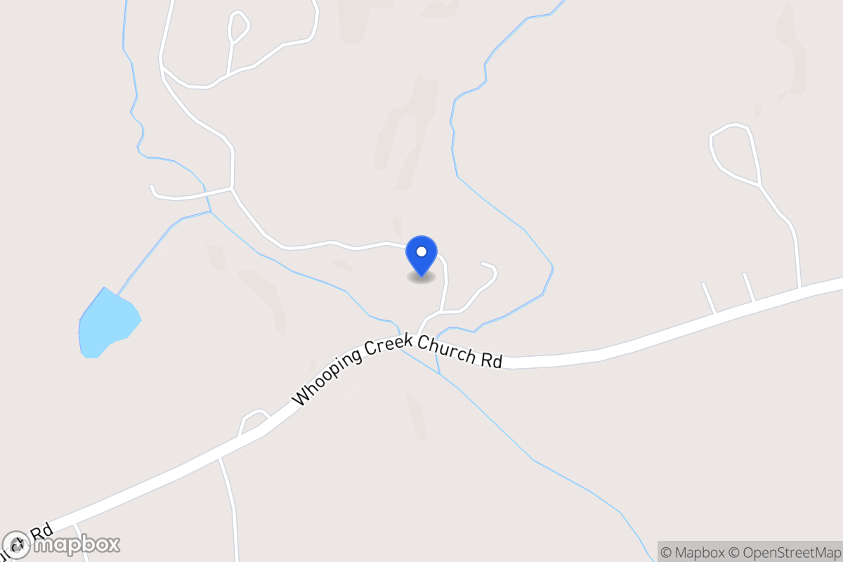 Map of 1649 Whooping Creek Church Rd