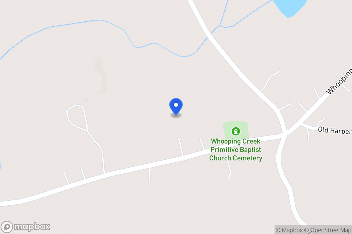 Map of 1385 Whooping Creek Church Rd