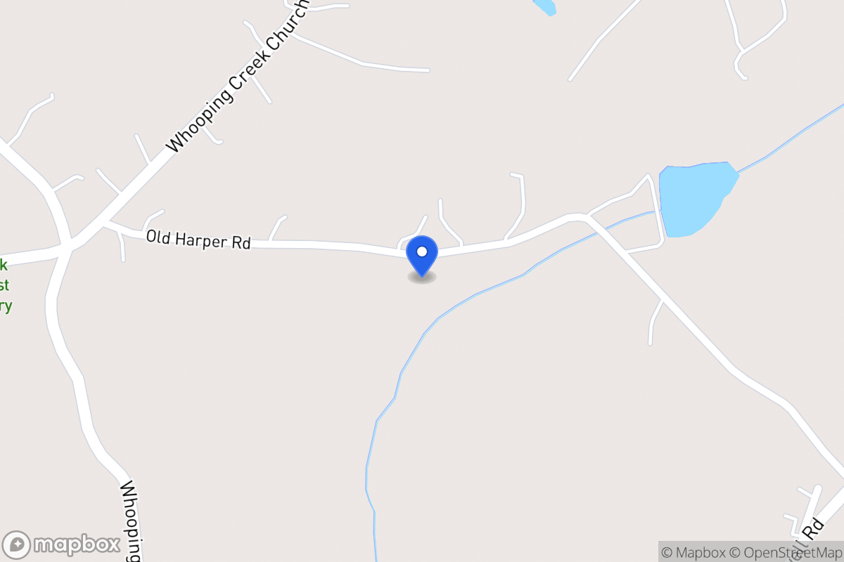 Map of 165 Old Harper Rd
