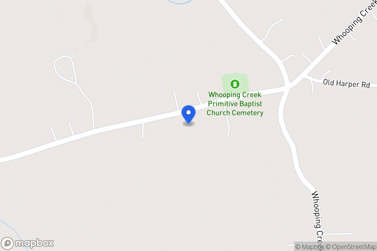 Map of 1354 Whooping Creek Church Rd