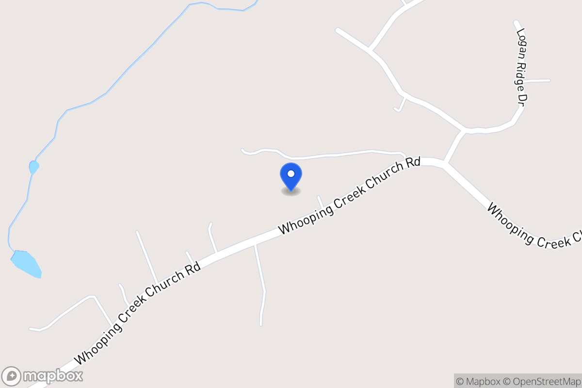 Map of 2275 Whooping Creek Church Rd
