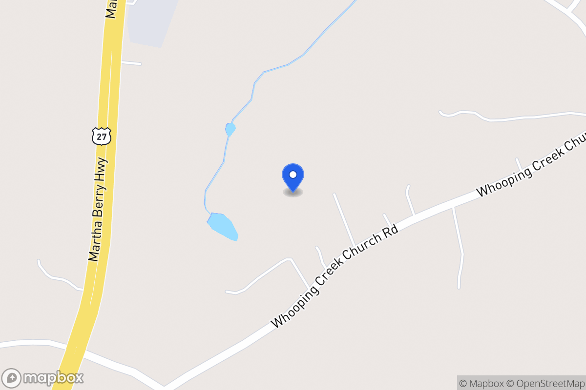 Map of 2375 Whooping Creek Church Rd