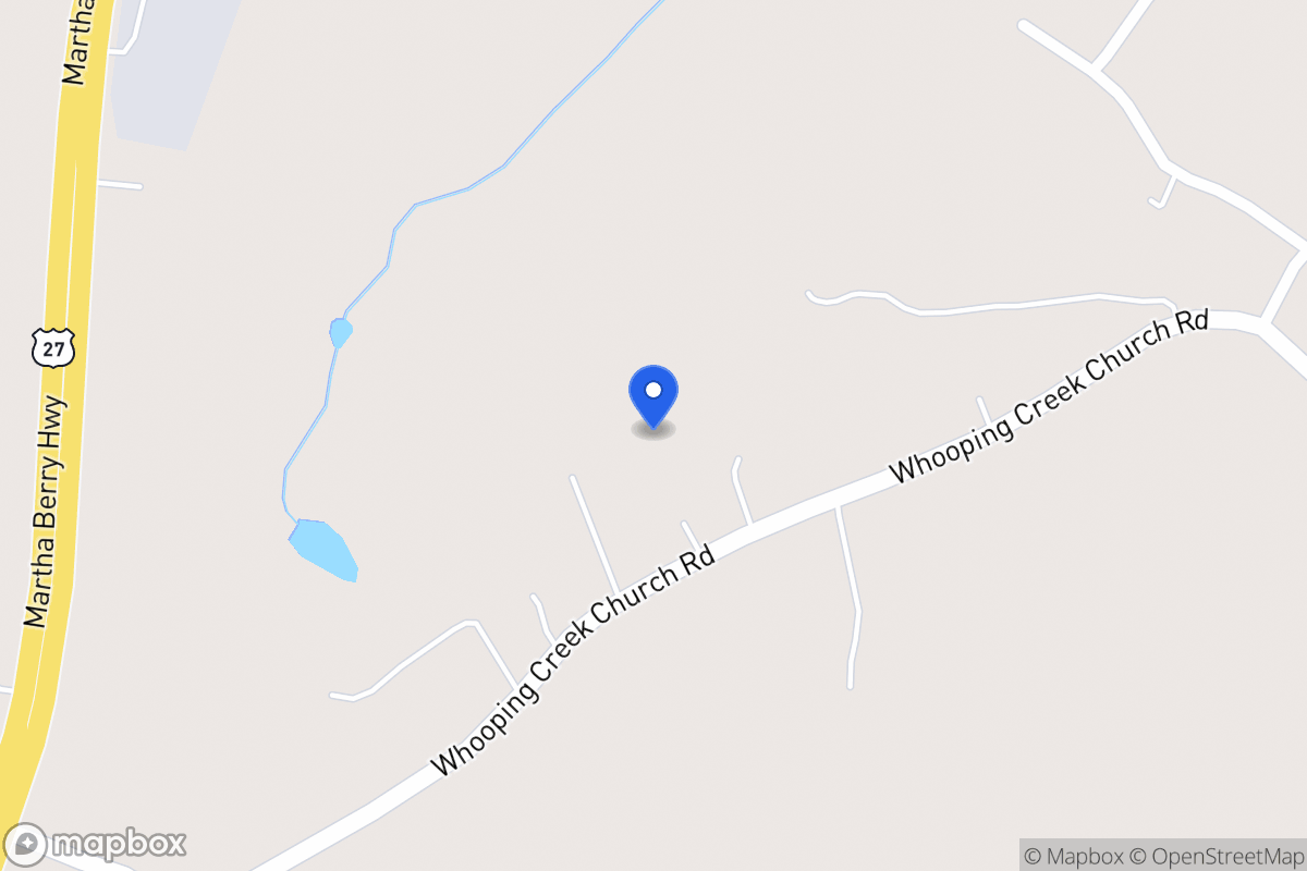 Map of 2325 Whooping Creek Church Rd