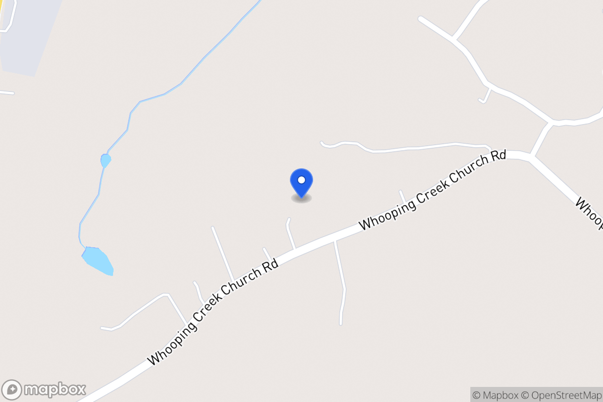 Map of 2305 Whooping Creek Church Rd