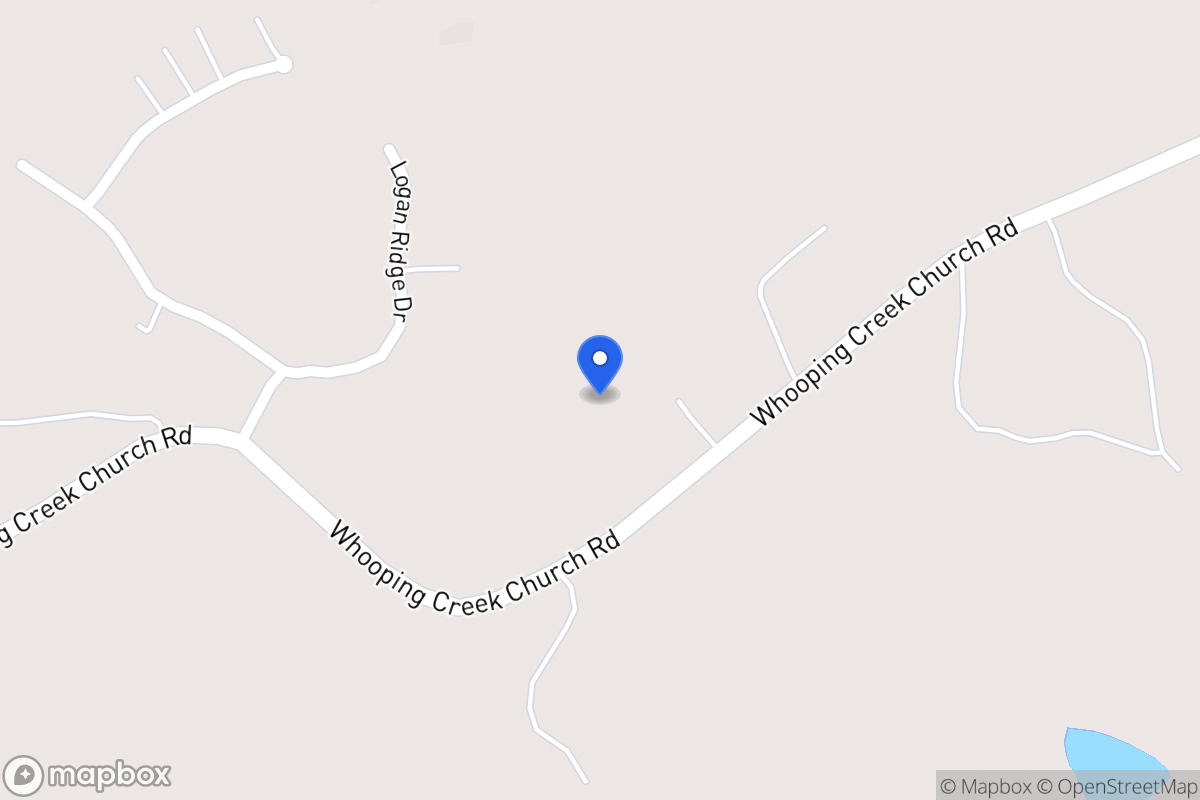 Map of 1971 Whooping Creek Church Rd