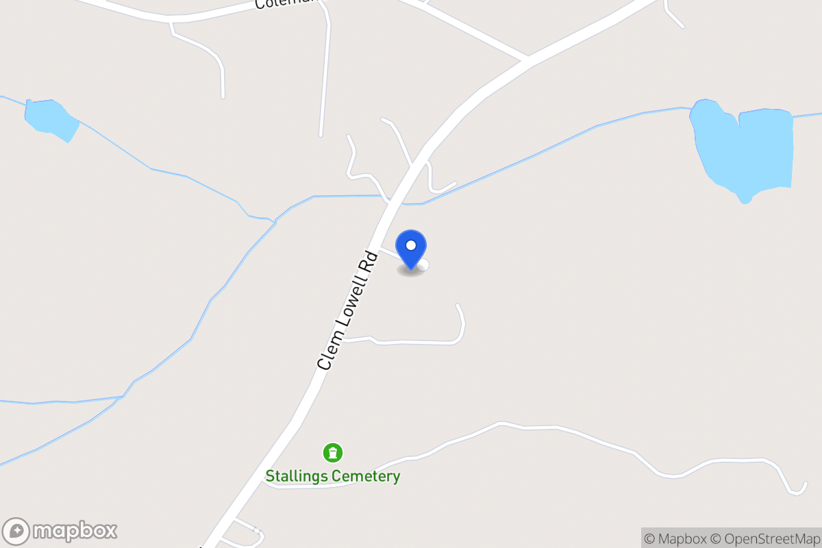 Map of 2608 Clem Lowell Rd
