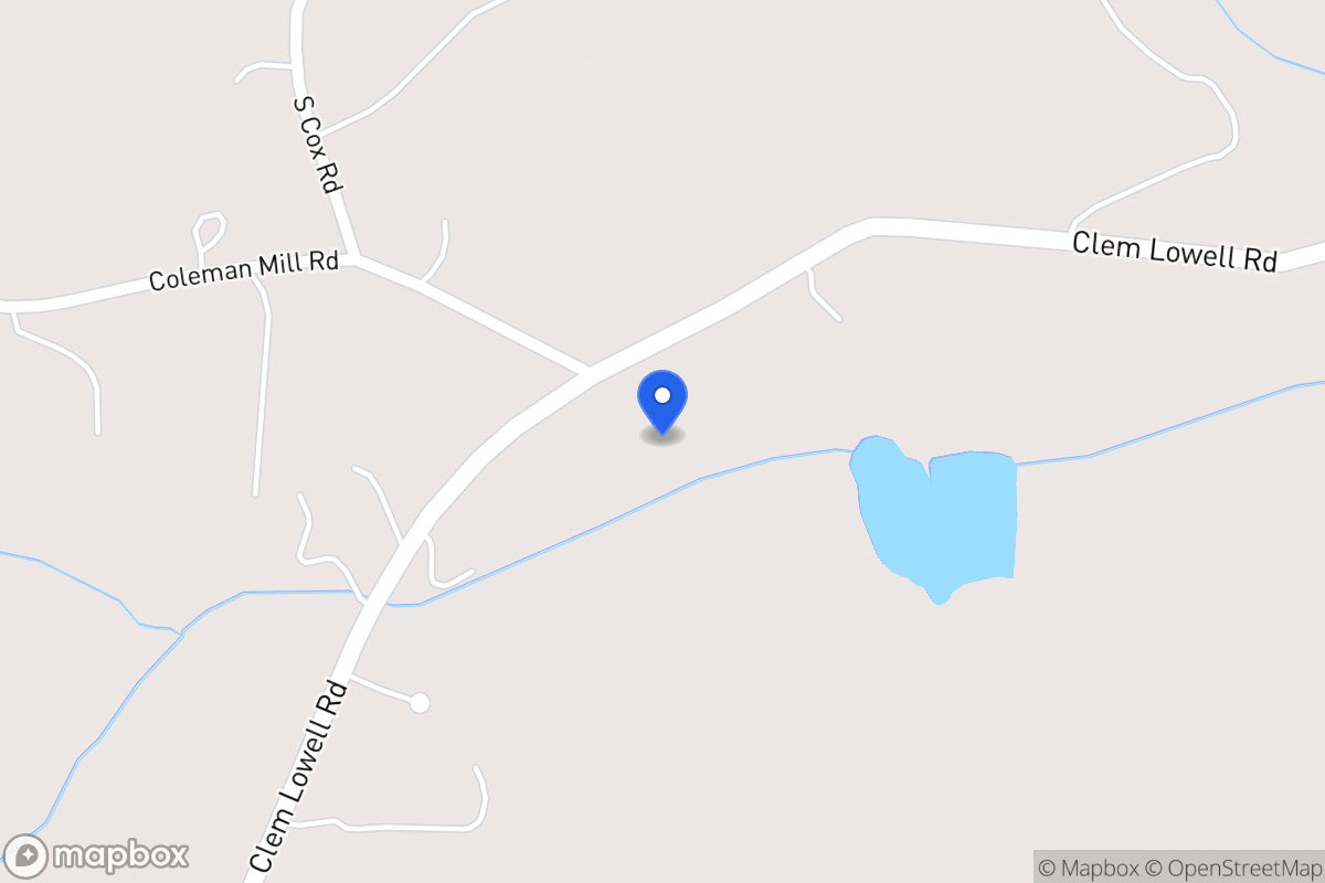 Map of 2484 Clem Lowell Rd