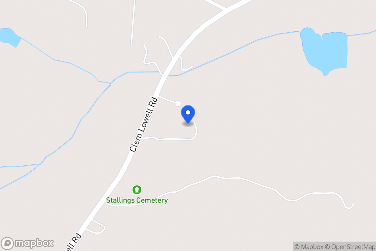 Map of 2614 Clem Lowell Rd