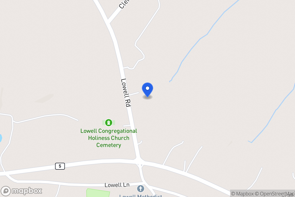 Map of 1700 Lowell Rd