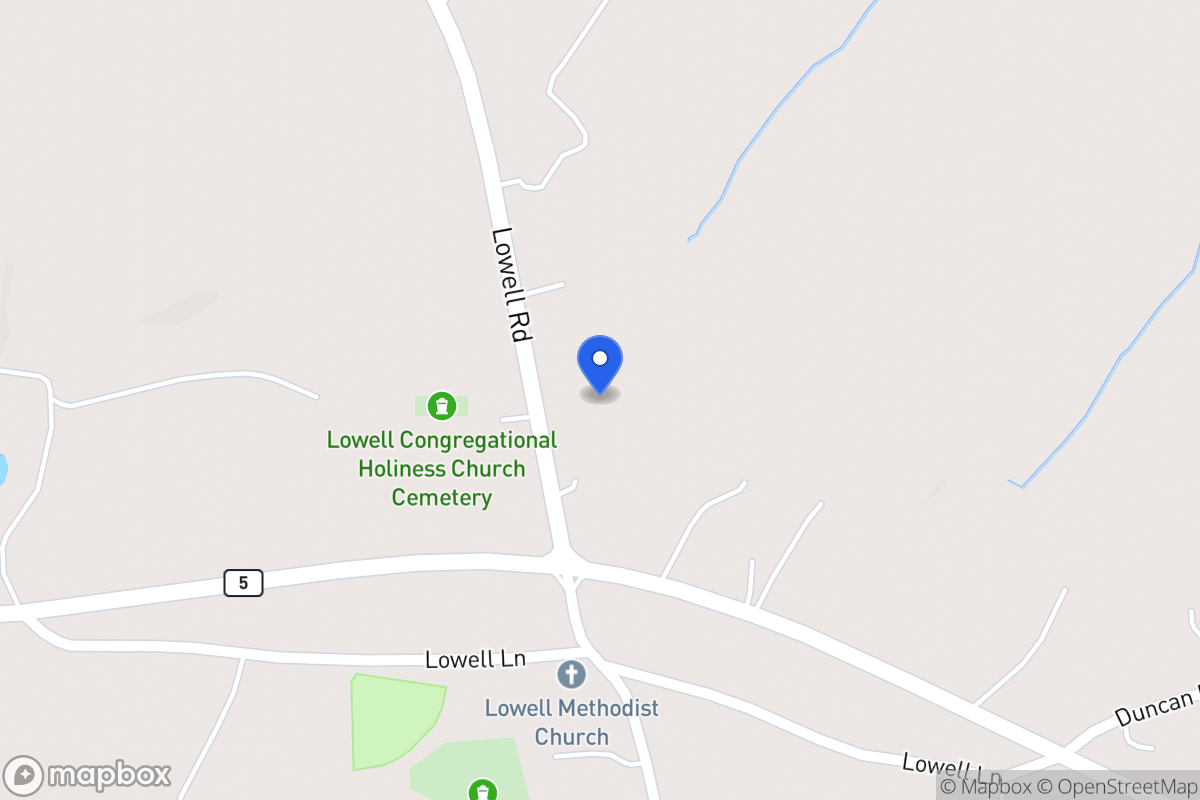 Map of 1724 Lowell Rd