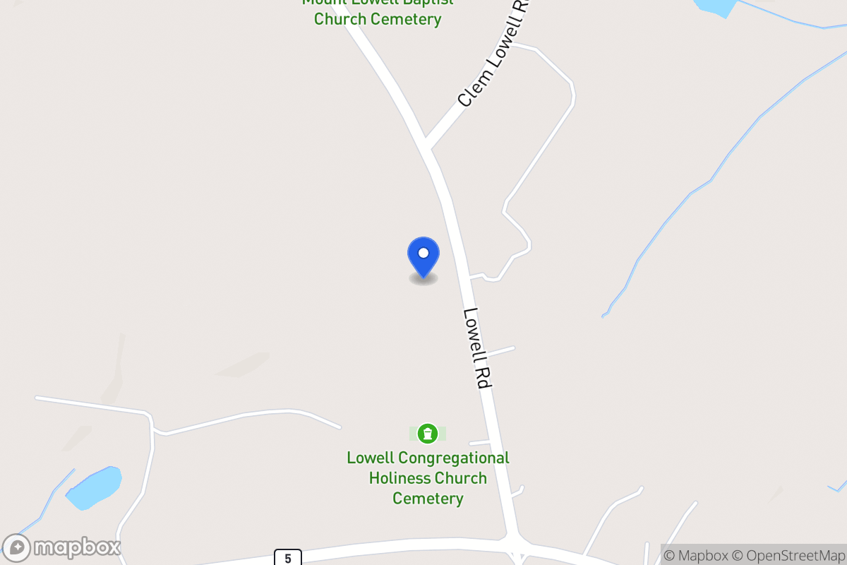 Map of 1651 Lowell Rd