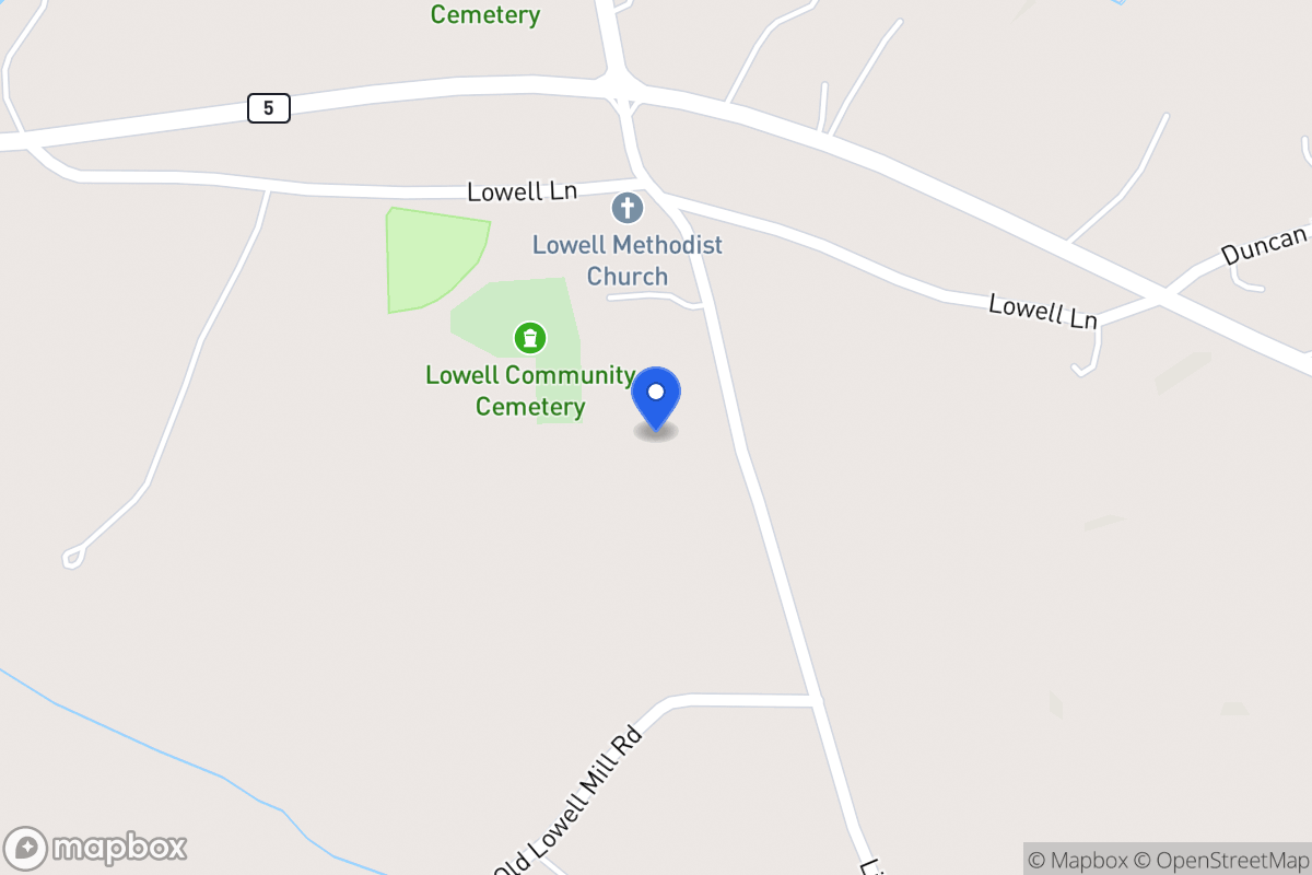 Map of 105 Liberty Church Rd
