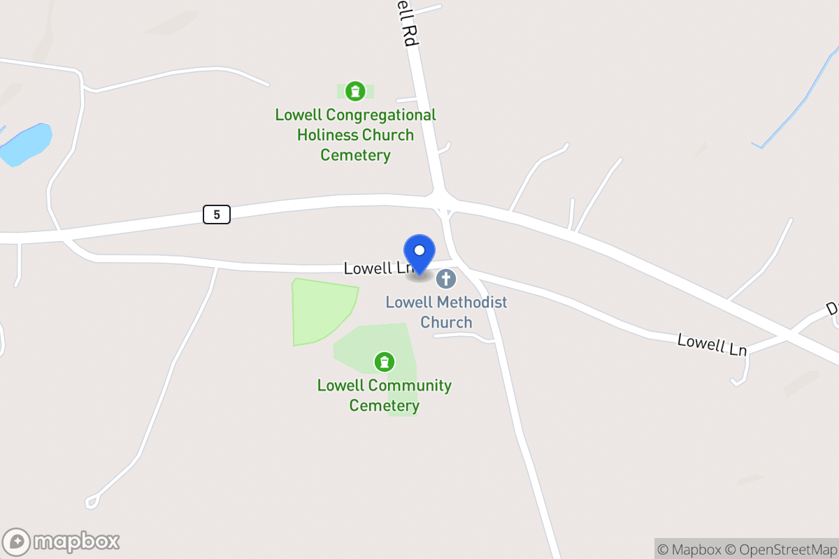 Map of Lowell Mill Rd
