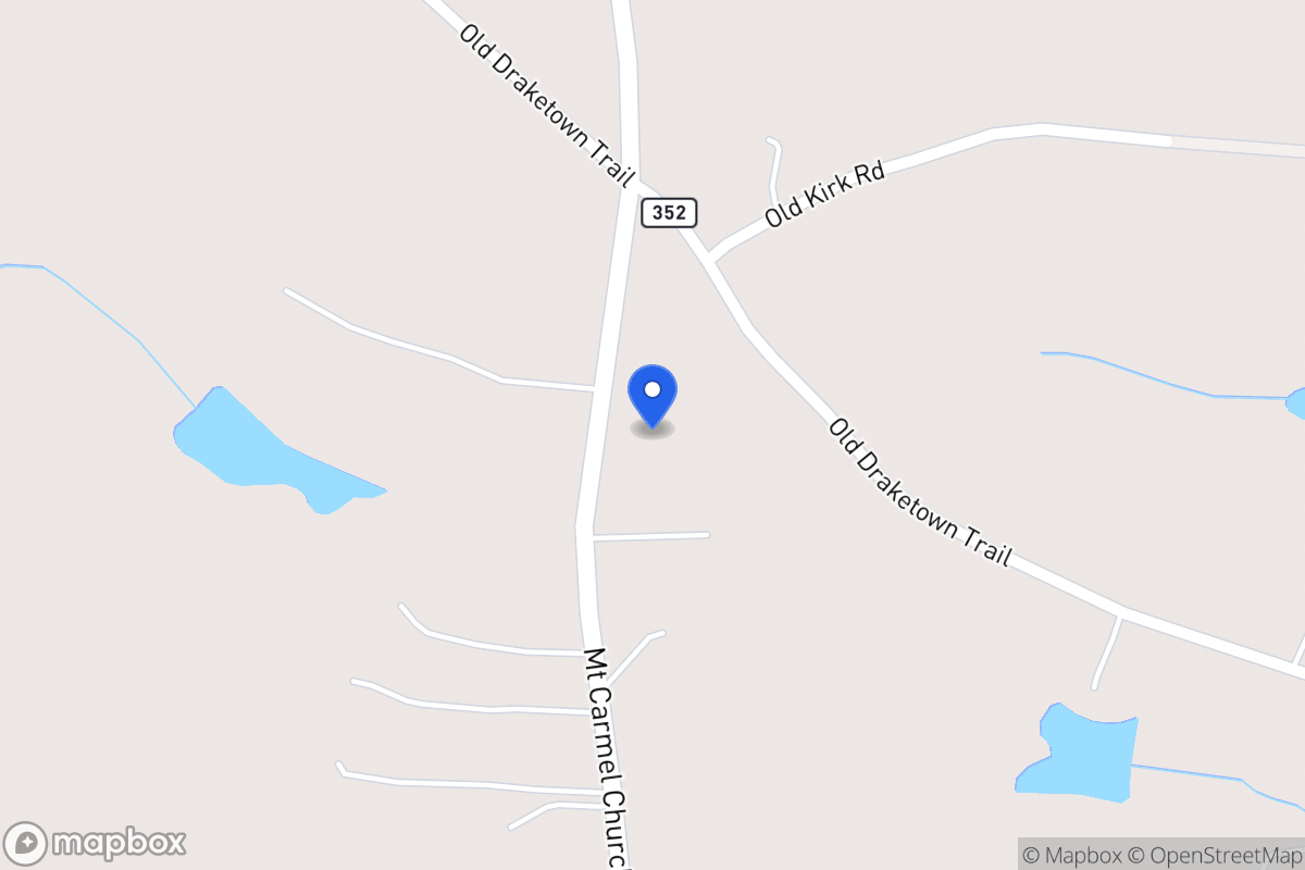Map of 815 Mt Carmel Church Rd