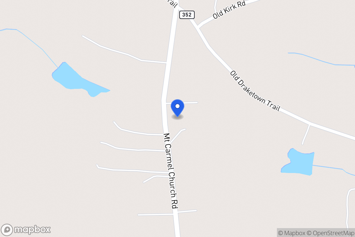 Map of 765 Mt Carmel Church Rd