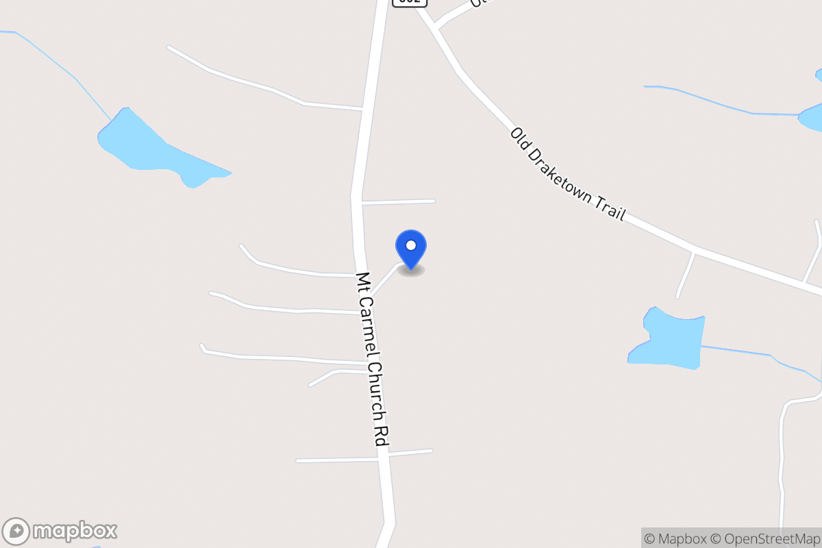 Map of 733 Mt Carmel Church Rd