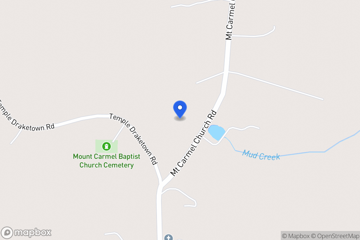 Map of 358 Mt Carmel Church Rd