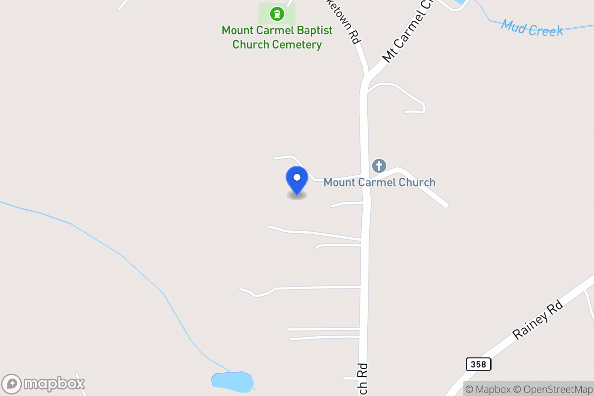 Map of 220 Mt Carmel Church Rd