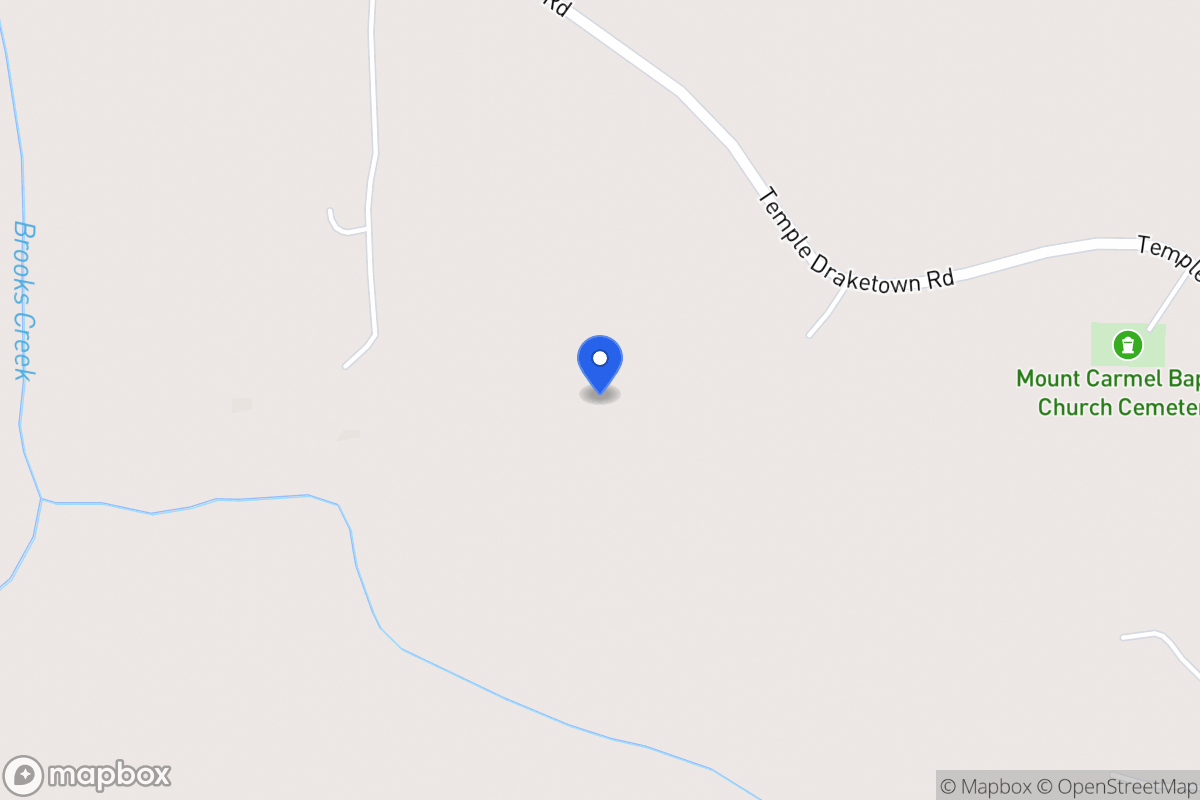 Map of 390 Temple Draketown Rd