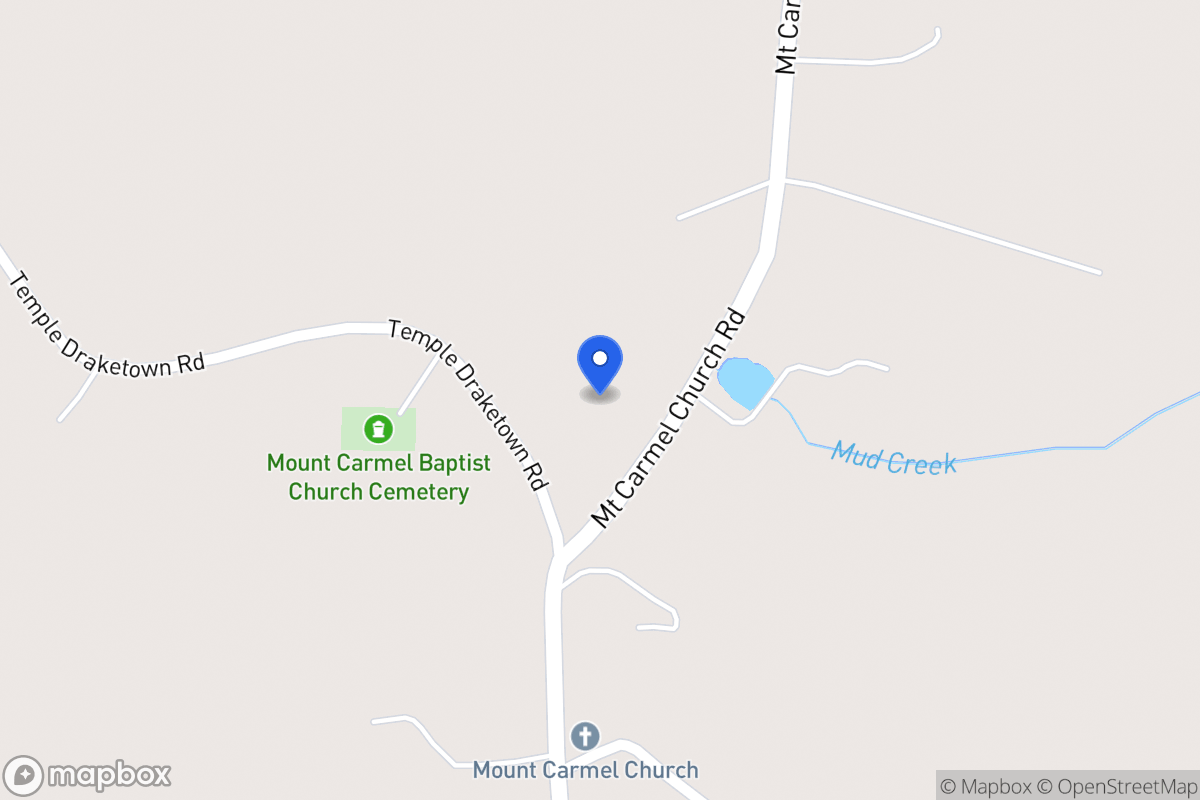 Map of 348 Mt Carmel Church Rd