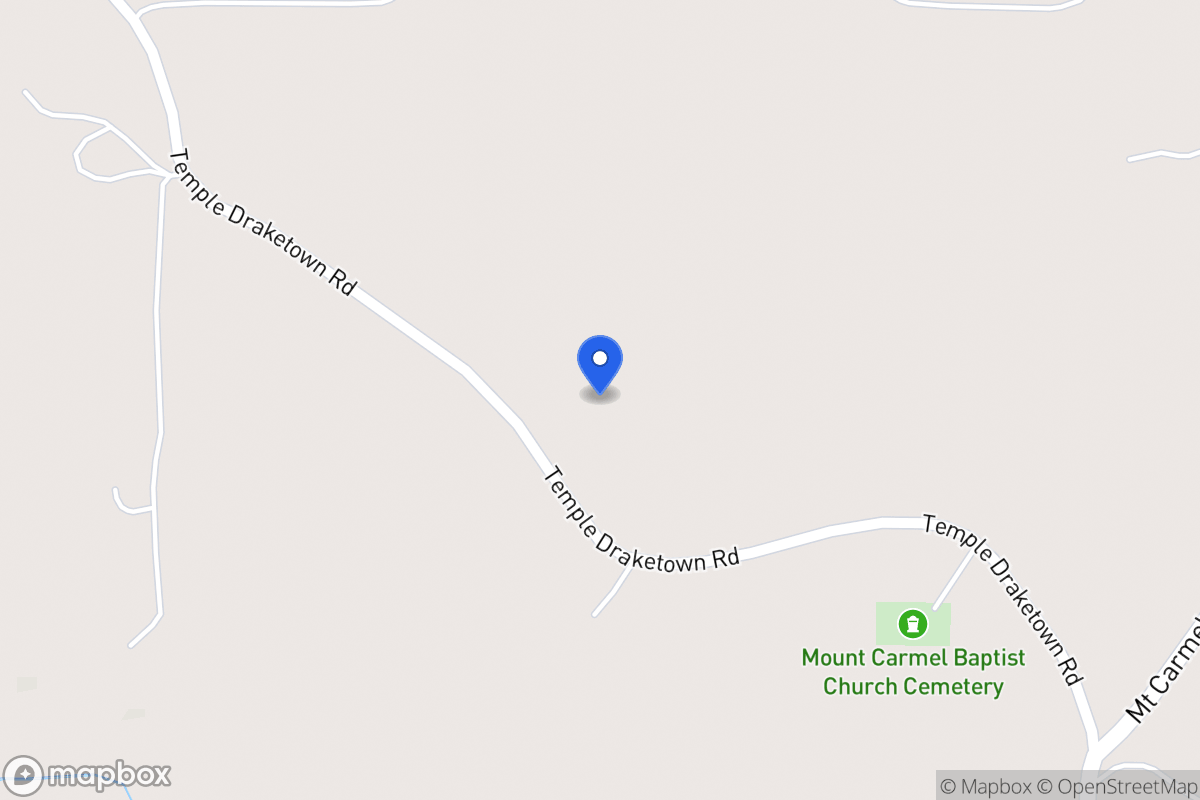 Map of 423 Temple Draketown Rd