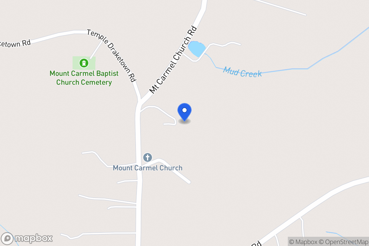 Map of 265 Mt Carmel Church Rd