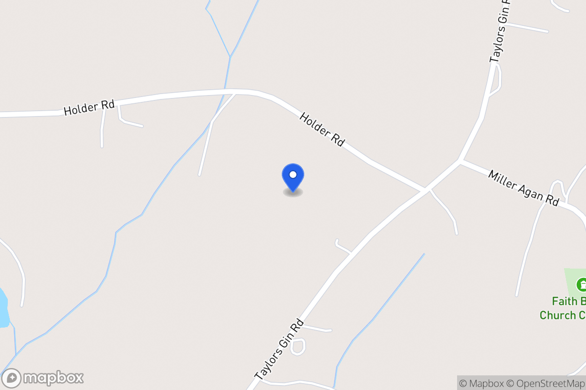 Map of Taylors Gin Rd