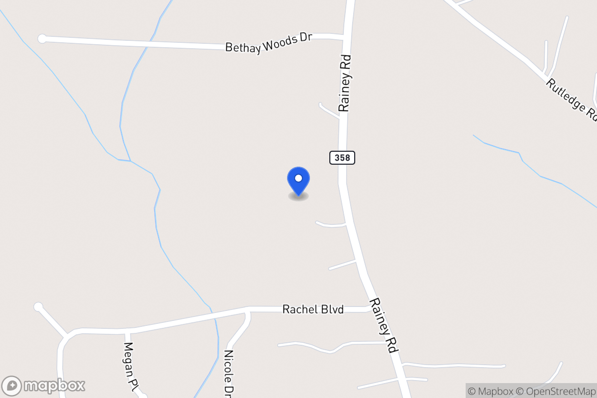 Map of 1162 Rainey Rd