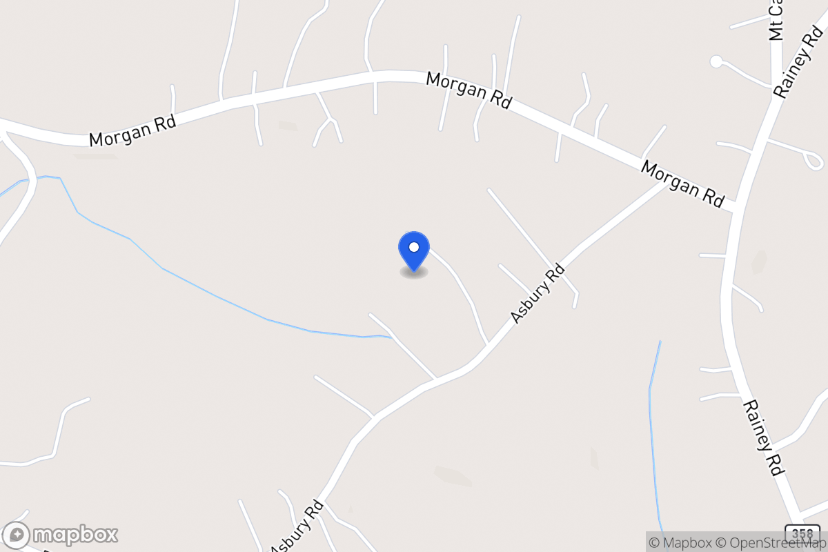 Map of 1268 Asbury Rd