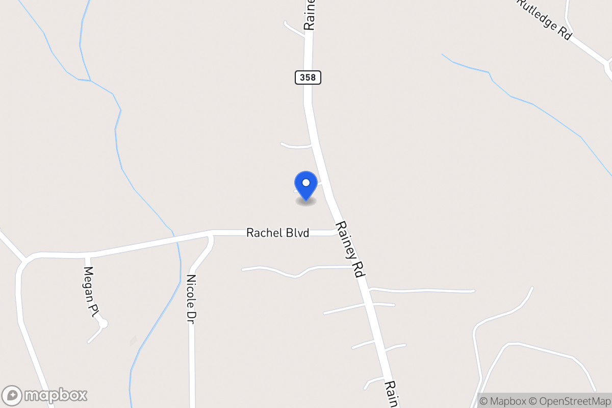 Map of 1098 Rainey Rd