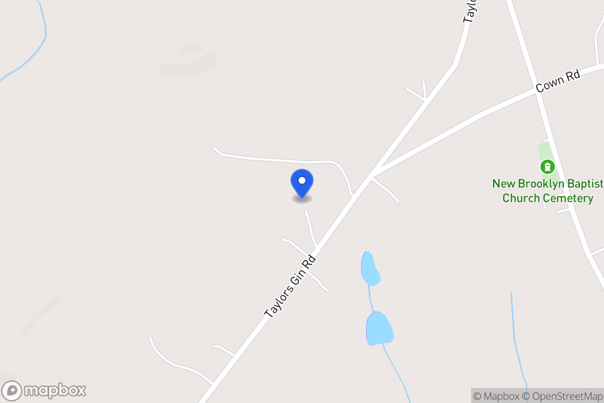 Map of 418 Taylors Gin Rd