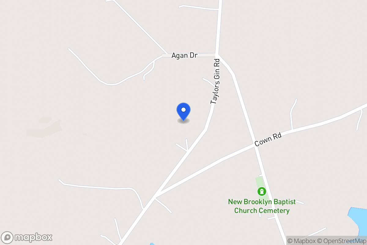 Map of 536 Taylors Gin Rd